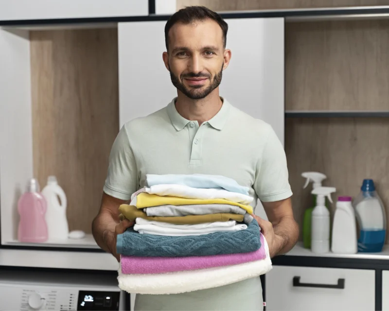 lavanderia de roupas por cesto